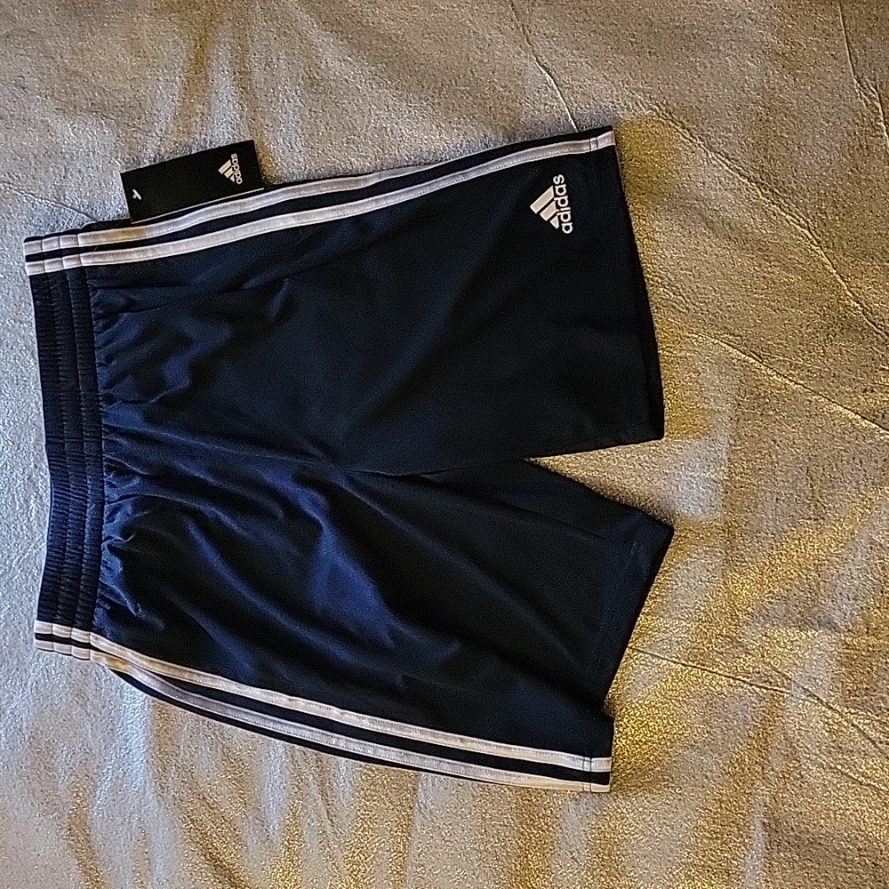 Adidas Boy's Athletic Shorts Size Large (14/16) Navy blue